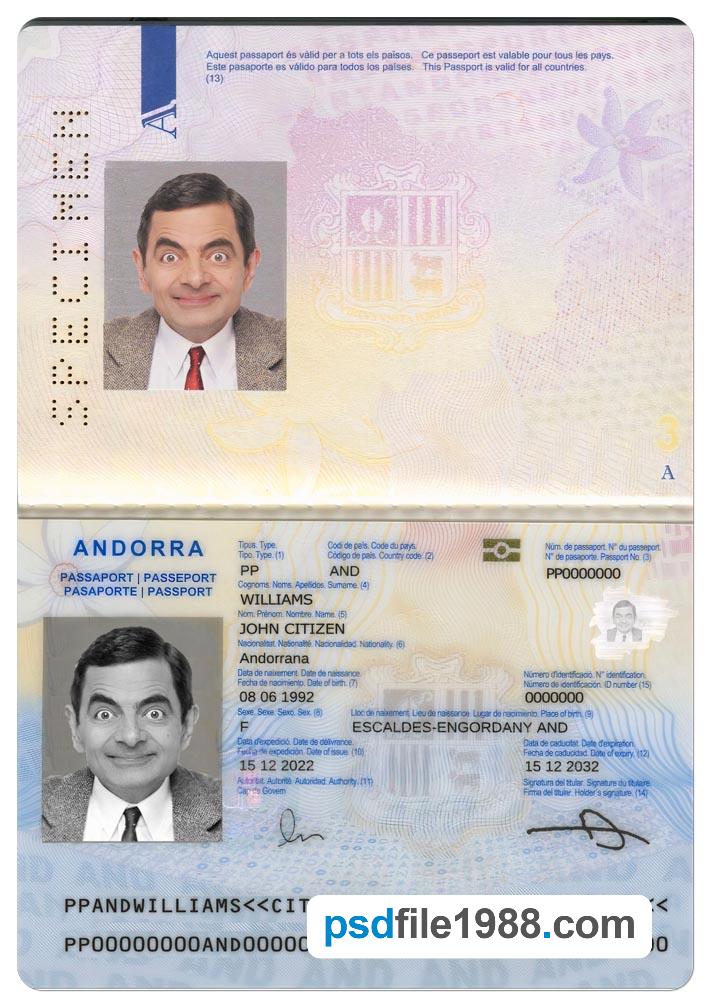 Andorra Passport